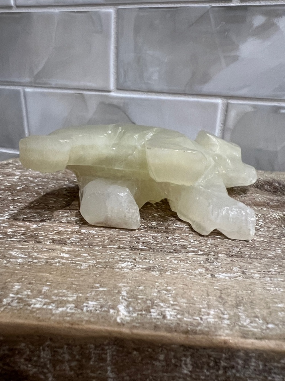 Vintage Onyx Bear Figurine Stone Carving Marble Small - Picture 8 of 10